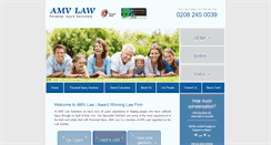 Desktop Screenshot of amvlaw.co.uk