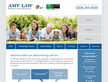 Tablet Screenshot of amvlaw.co.uk